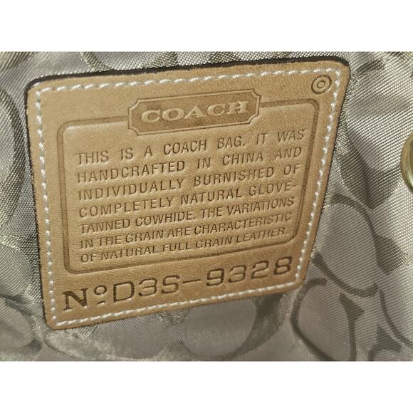 COACH Legacy Leather Slim Duffle Convertible Crossbody Bag in Tan #9328 - Picture 12 of 15